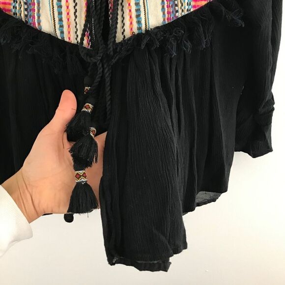 RAHI CALI embroidered fringe crinkle jacket - Picture 8 of 12